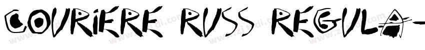 Couriere Russ Regula字体转换